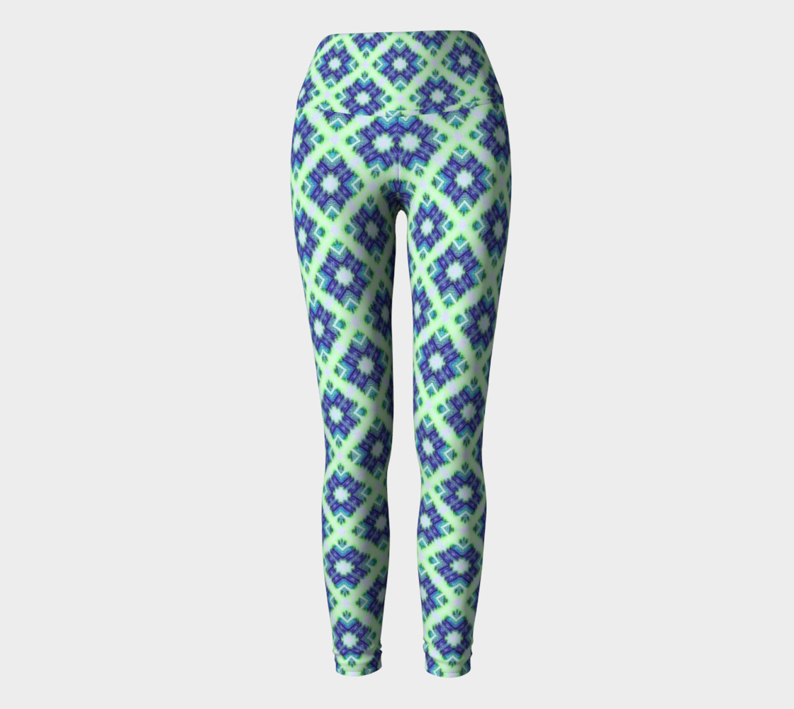 Blue Green Crisscross Pattern preview #2