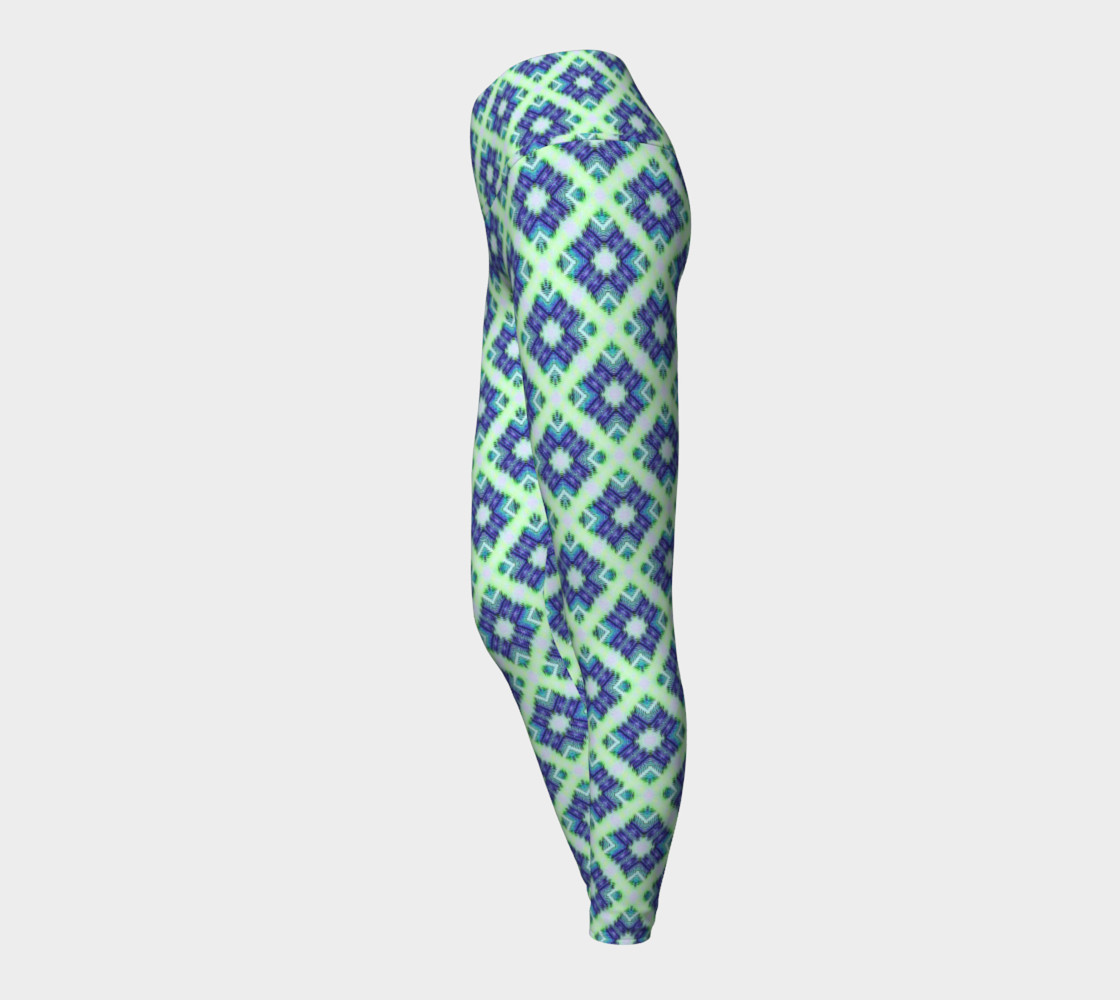 Blue Green Crisscross Pattern preview #3