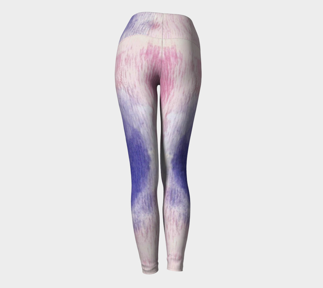 Pastel Floral Dream Yoga Leggings preview #4