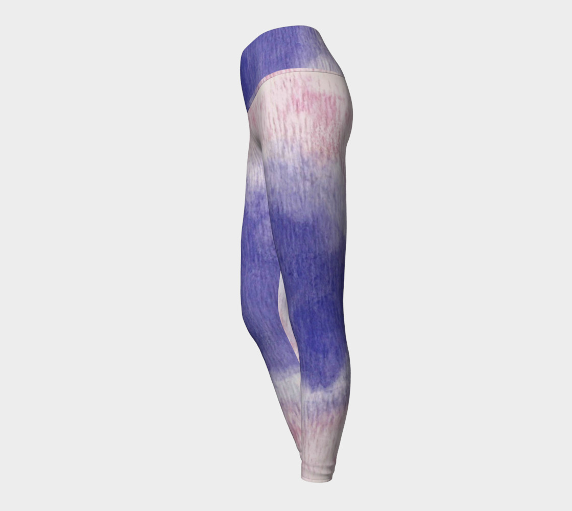 Pastel Floral Dream Yoga Leggings preview #3