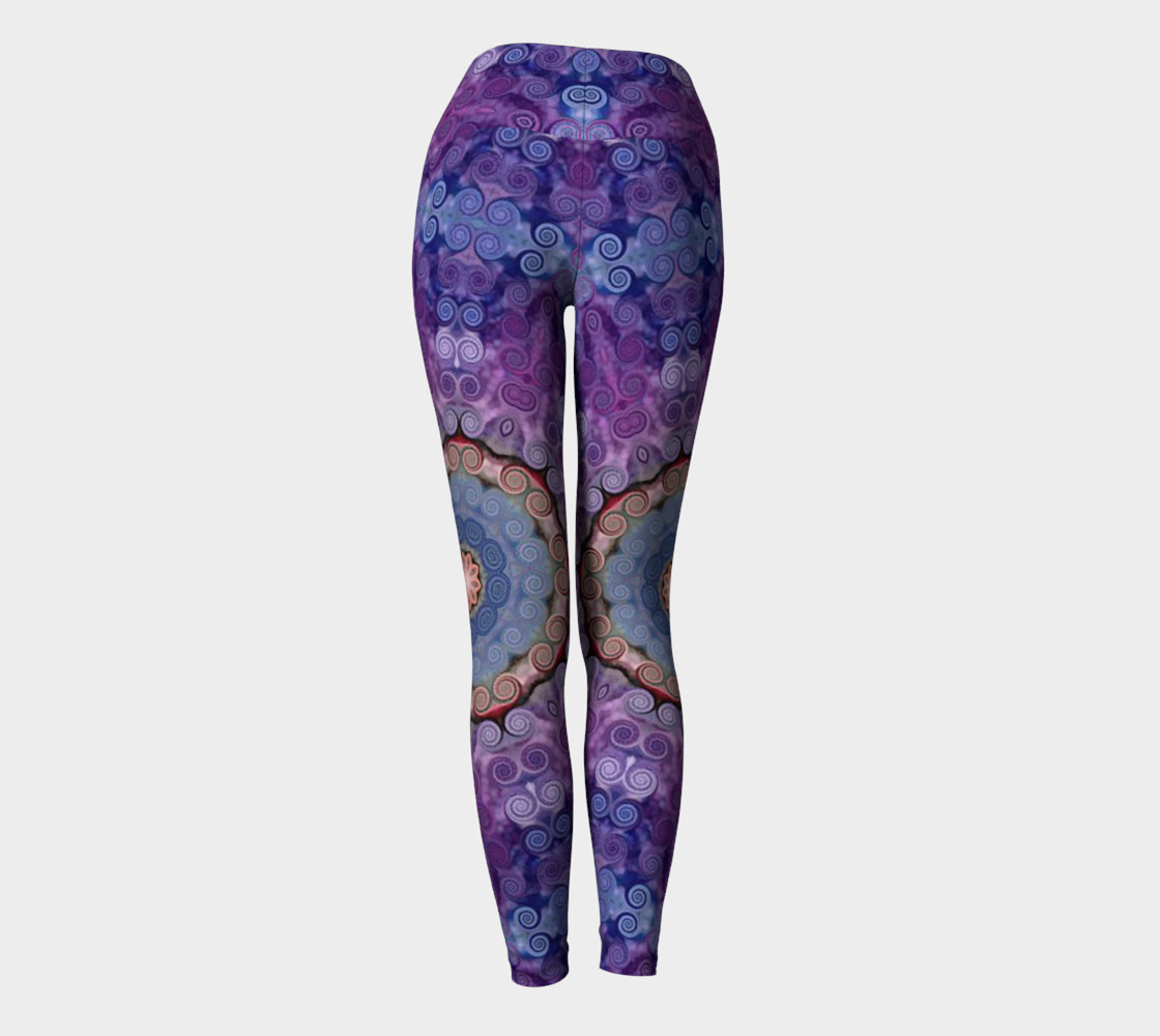 Purple Swirl Yoga Pants preview #4