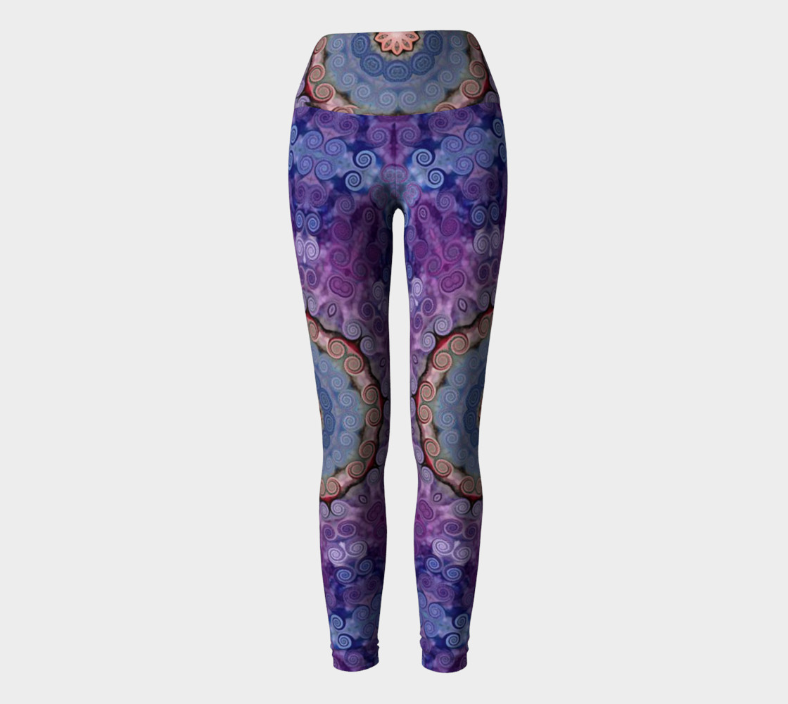 Purple Swirl Yoga Pants preview #2