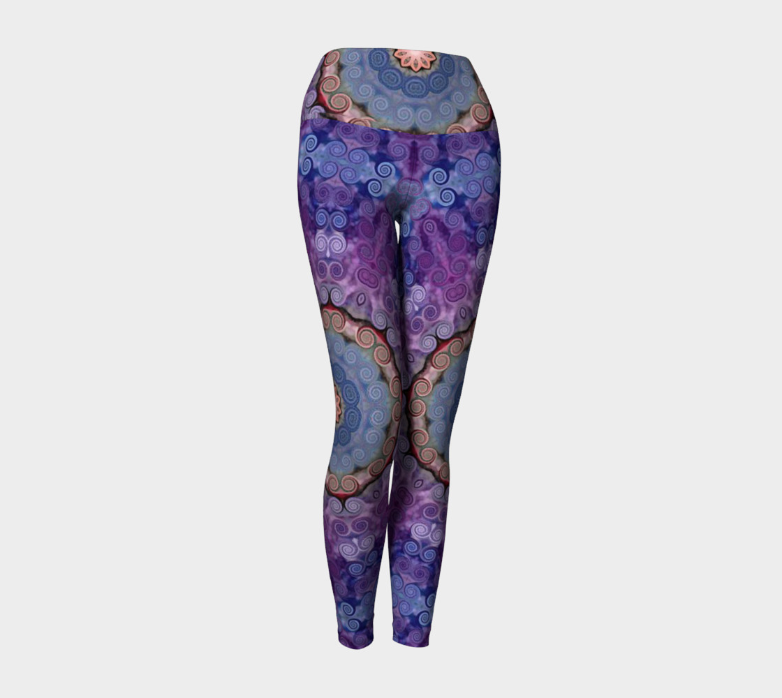 Purple Swirl Yoga Pants preview #1