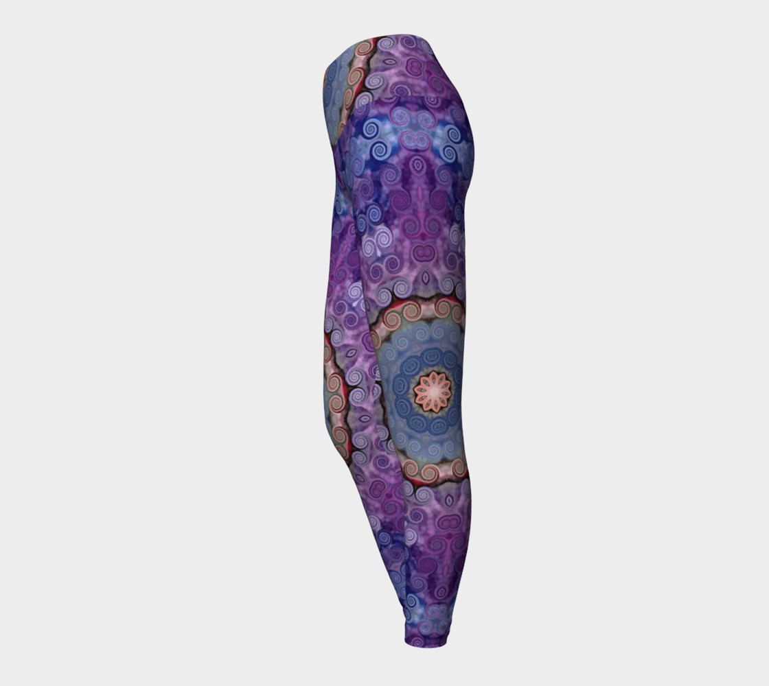 Purple Swirl Yoga Pants preview #3