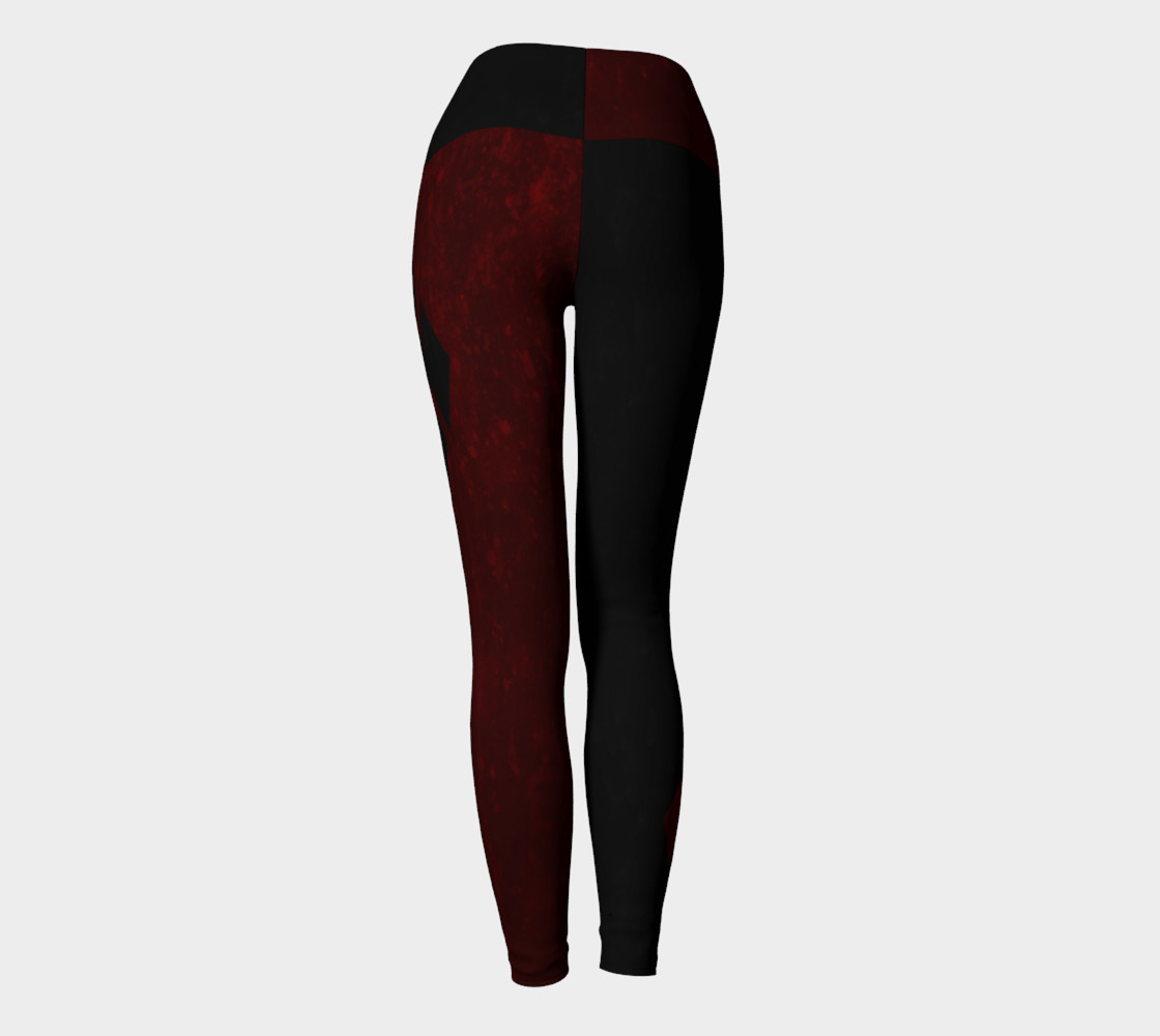 Dark Harley Yoga Leggings preview #4