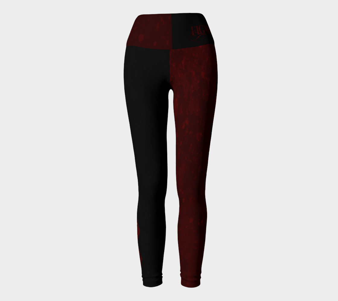Dark Harley Yoga Leggings preview #2