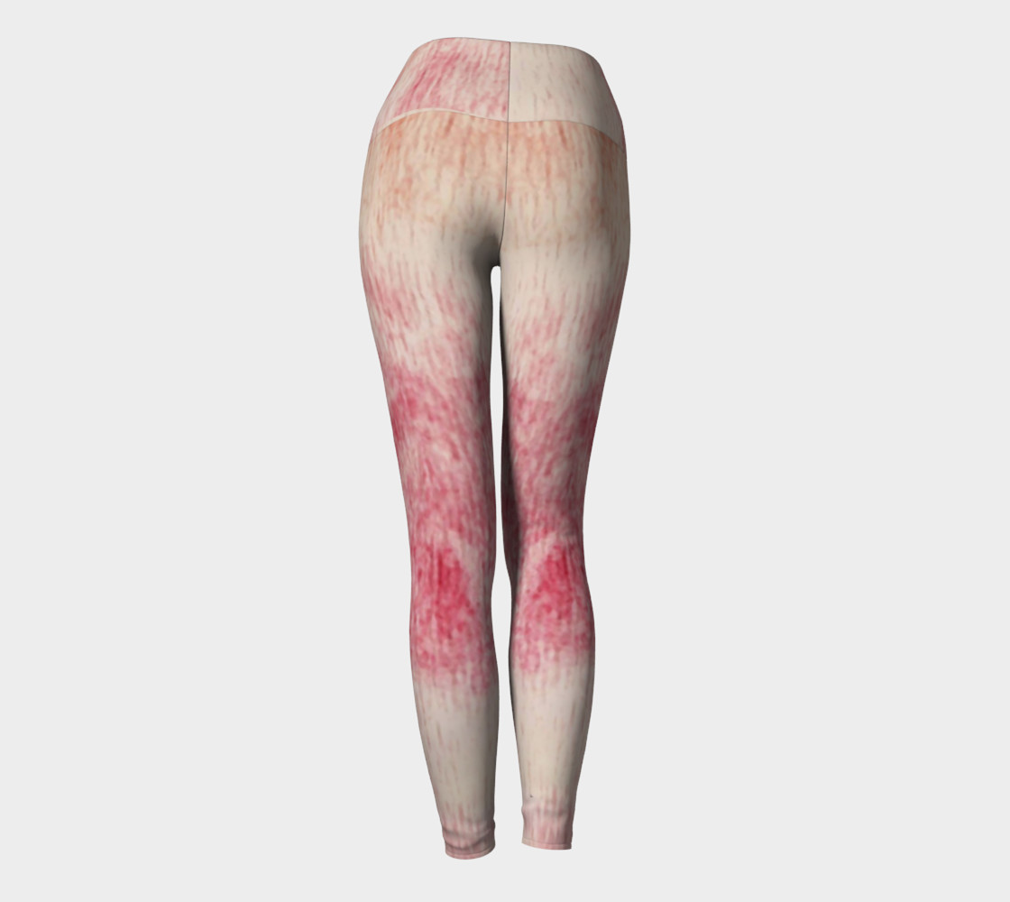 Peach Rose Yoga Leggings preview #4