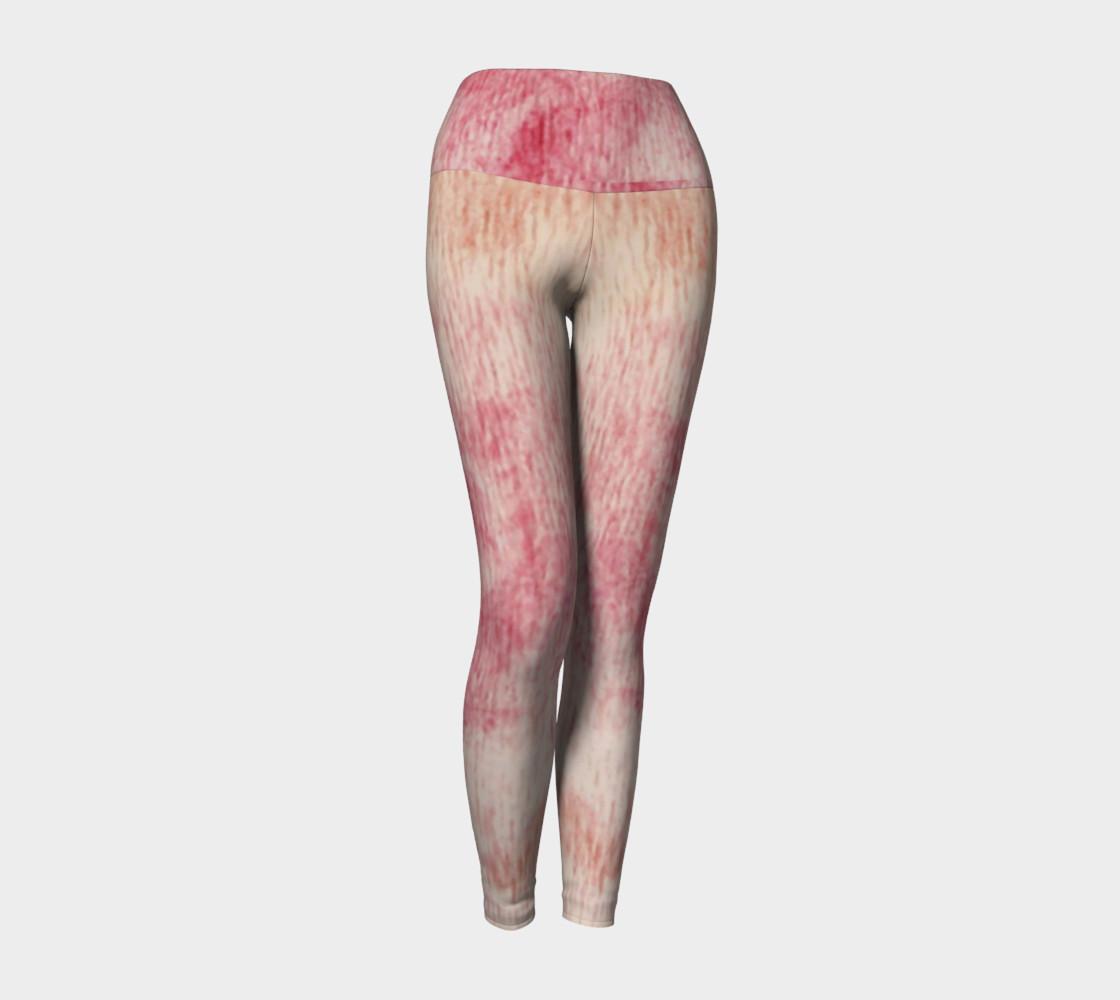 Peach Rose Yoga Leggings preview #1
