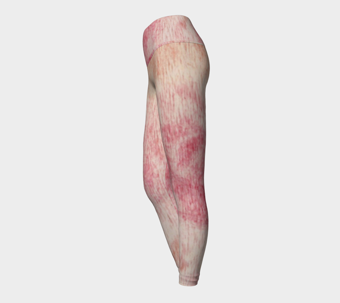 Peach Rose Yoga Leggings preview #3