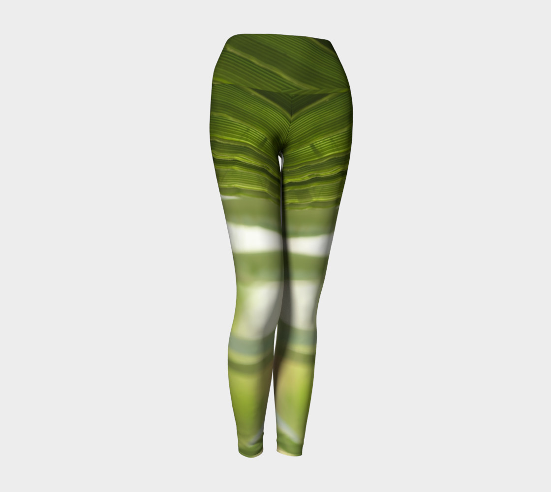 Palm Leaf Yoga Leggings preview #1