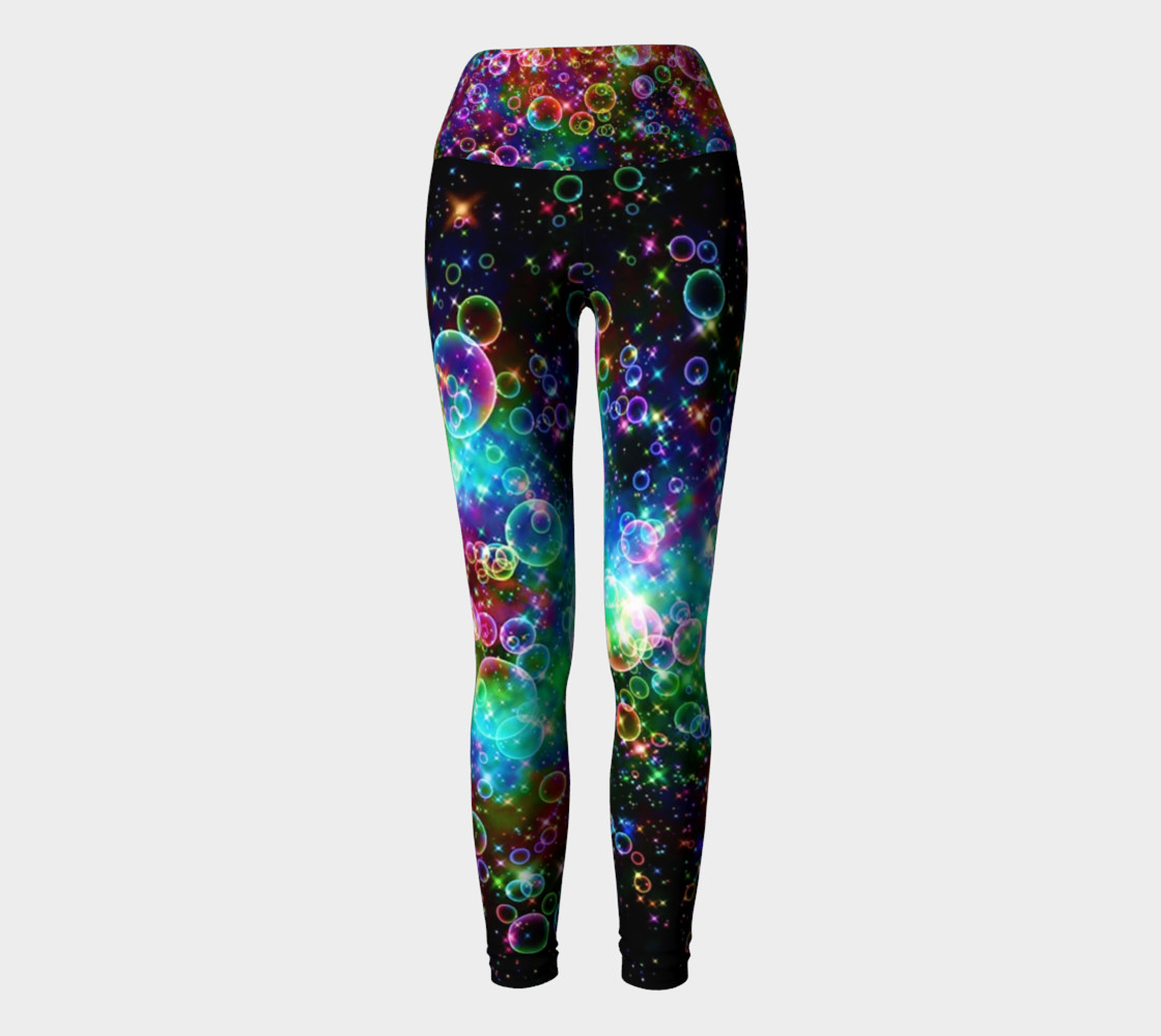 "Bubbles" Yoga Leggings preview #2