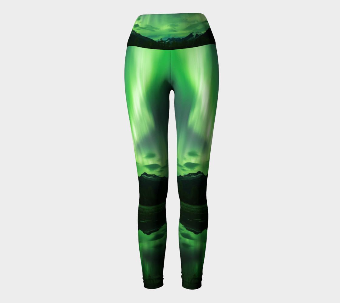 Lights over the Mendenhall 1 Yoga Leggings preview #2