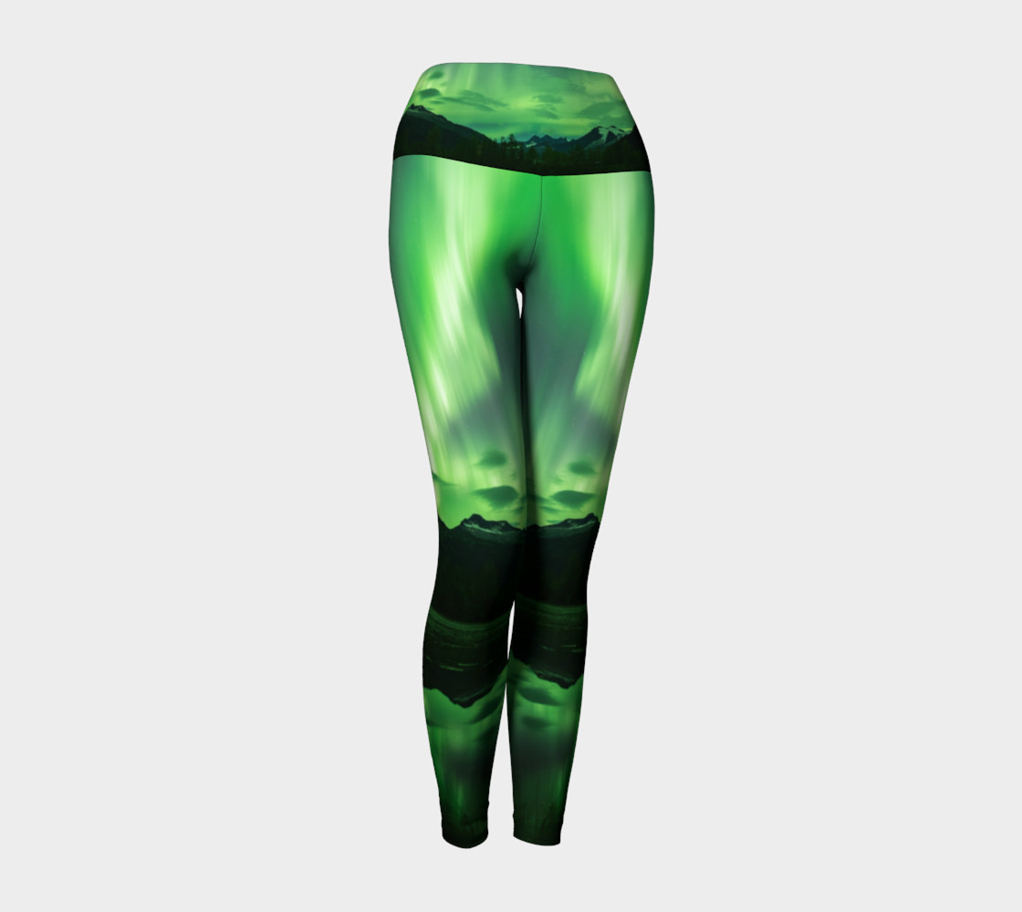 Lights over the Mendenhall 1 Yoga Leggings preview #1