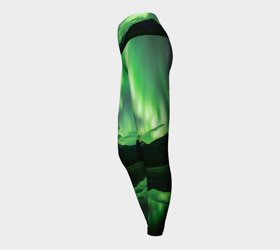 Lights over the Mendenhall 1 Yoga Leggings preview #3