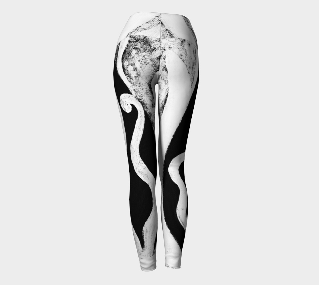 black and white leggings yoga preview #4