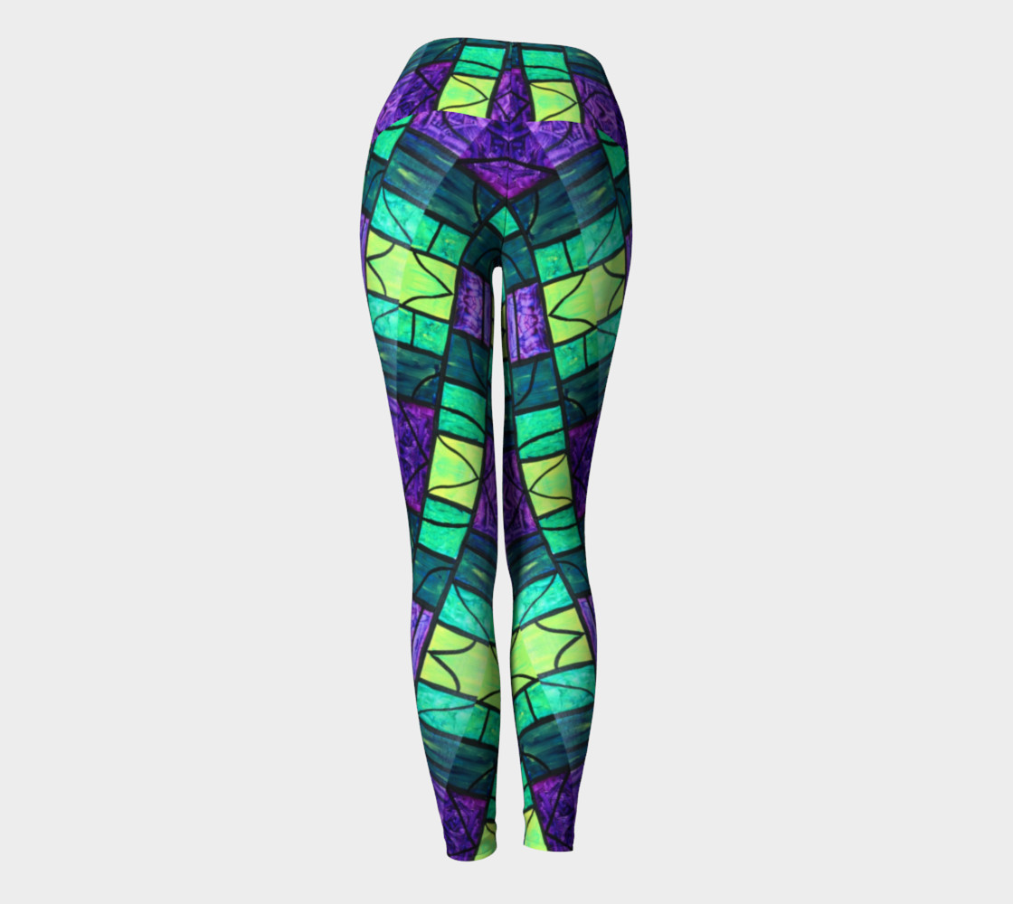 Nouveau Garden Stained Glass Yoga Leggings II preview #4