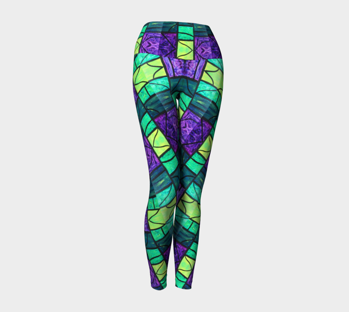 Nouveau Garden Stained Glass Yoga Leggings II preview #1