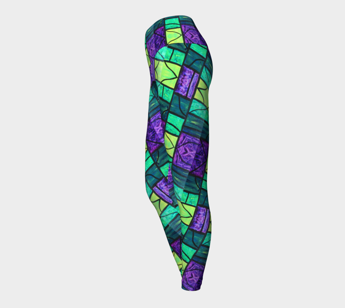 Nouveau Garden Stained Glass Yoga Leggings II preview #3