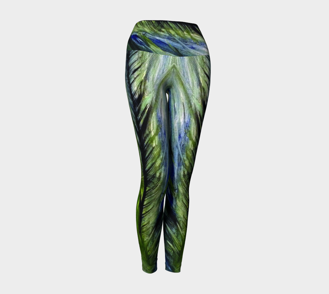 Peacock Yoga Leggings preview #1
