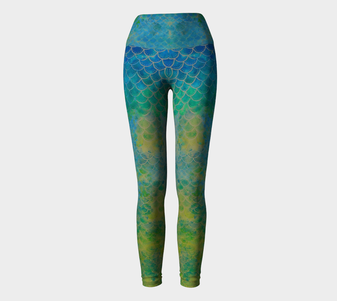 Handpainted Mermaid Leggings 5 preview #2