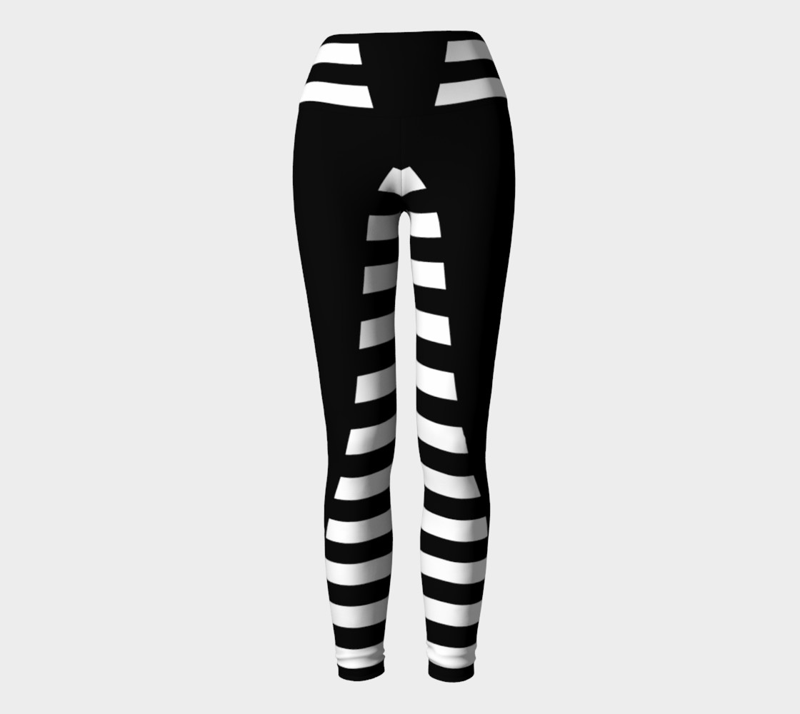 White Black Stripes Big Triangle yoga preview #2