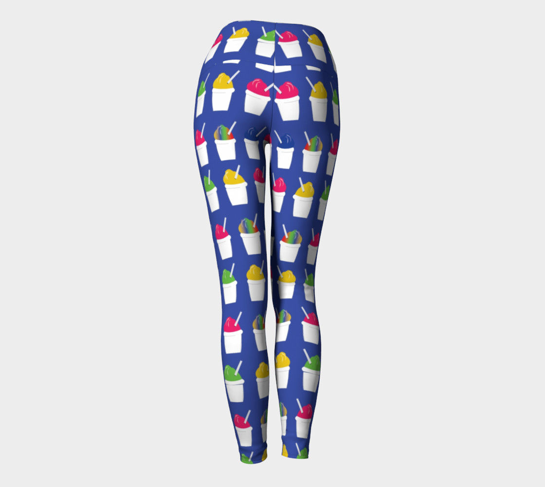 Snowball Yoga Leggings - Royal Blue (Adult) preview #4