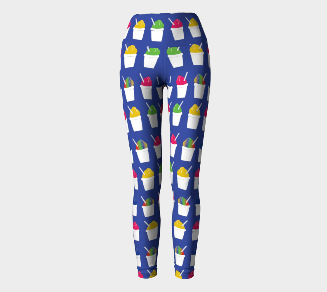 Snowball Yoga Leggings - Royal Blue (Adult) preview #2