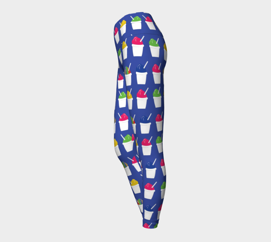 Snowball Yoga Leggings - Royal Blue (Adult) preview #3