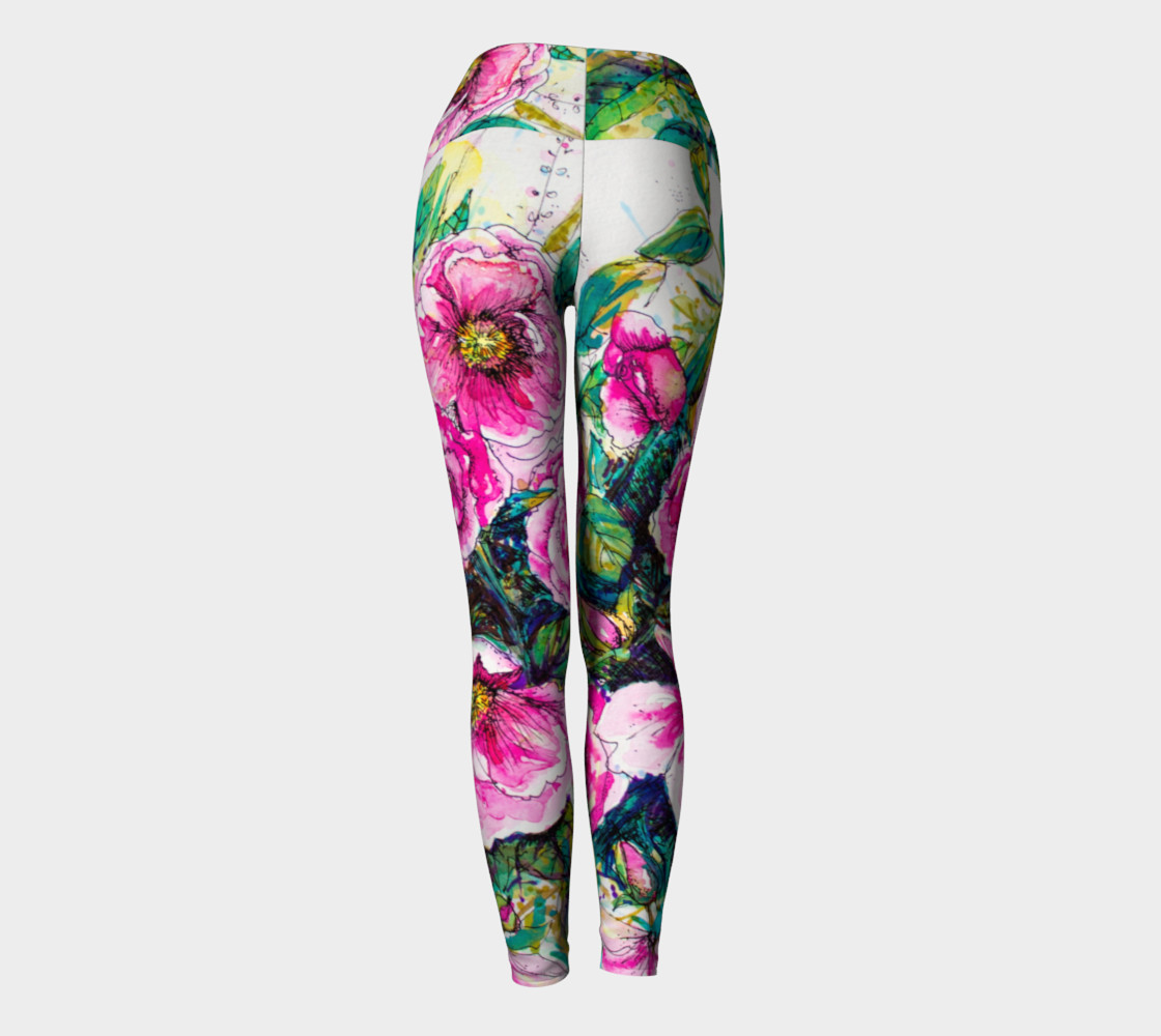 Wild Roses for You yoga leggings preview #4