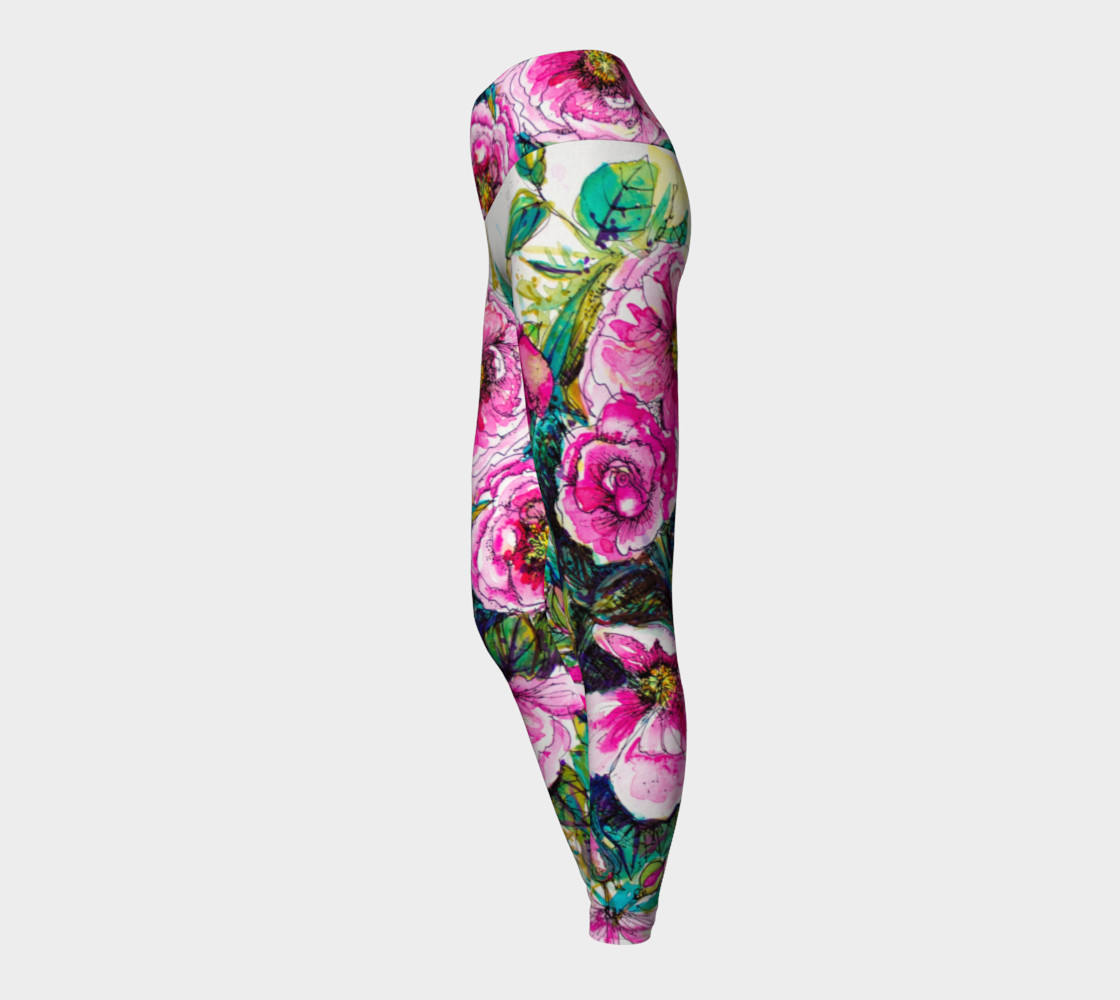 Wild Roses for You yoga leggings preview #3