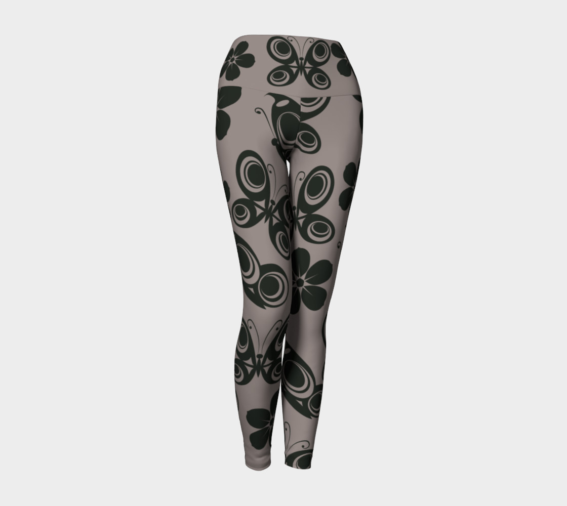 grey black butterfly yoga preview #1