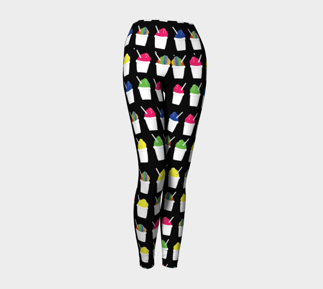 Snowball Yoga Leggings - Black (Adult) preview #1