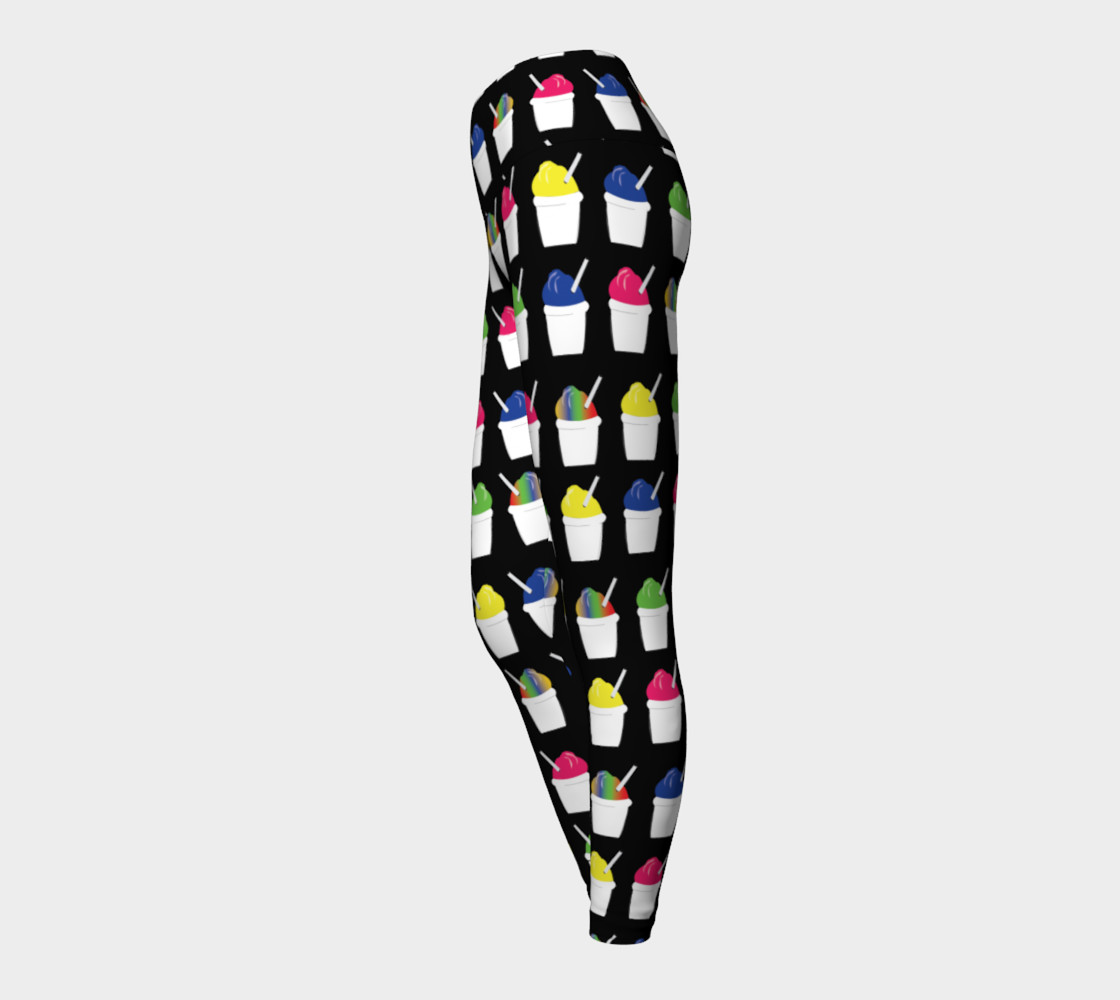Snowball Yoga Leggings - Black (Adult) preview #3