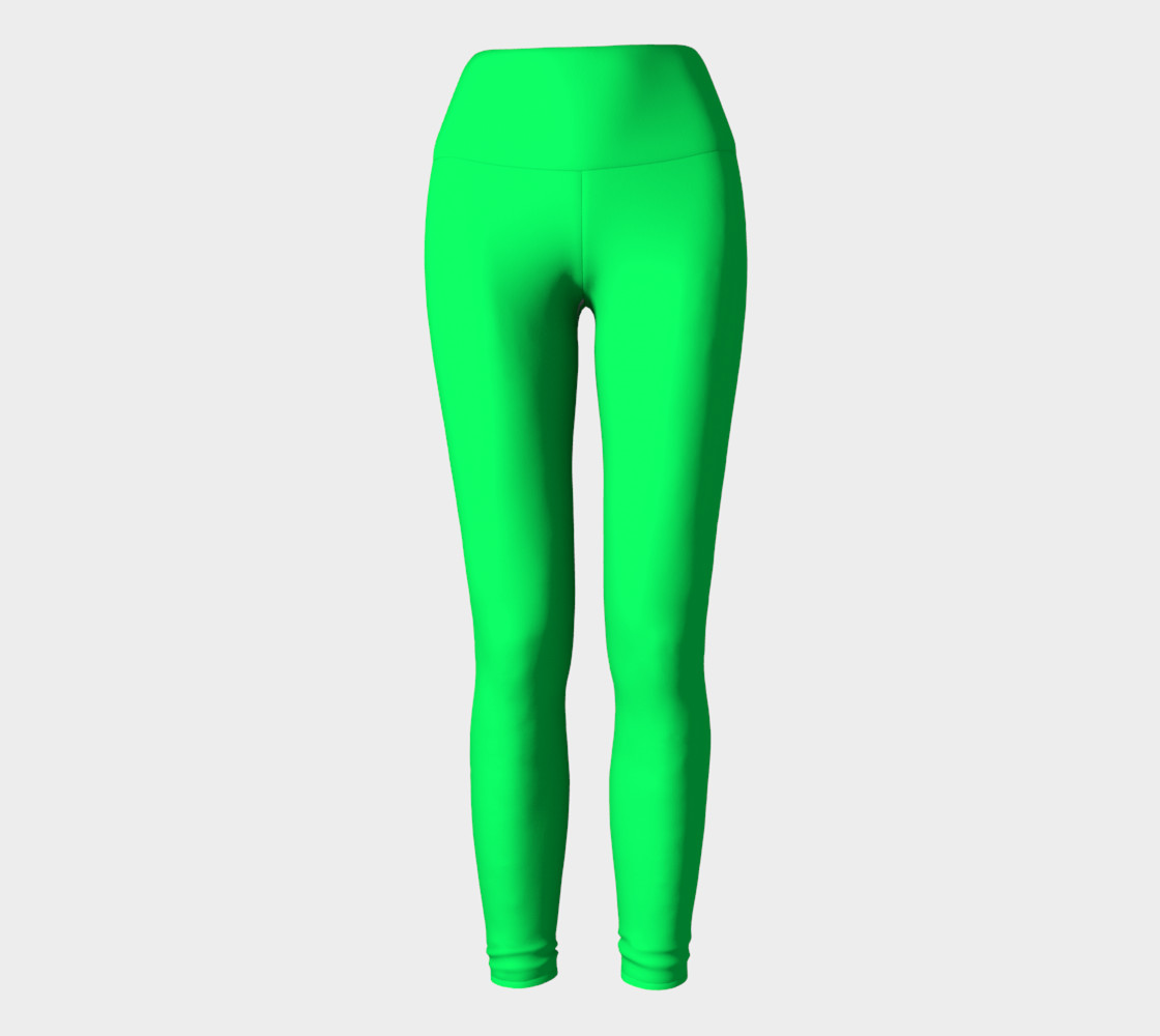 Spring Green Yoga Leggings preview #2