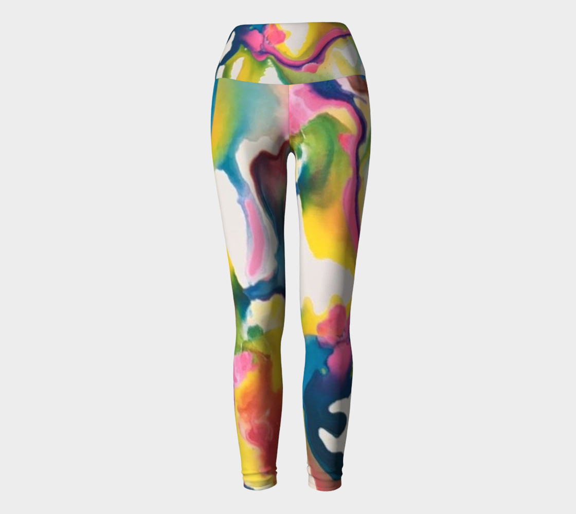 Rainbow Strider - yoga leggings preview #2
