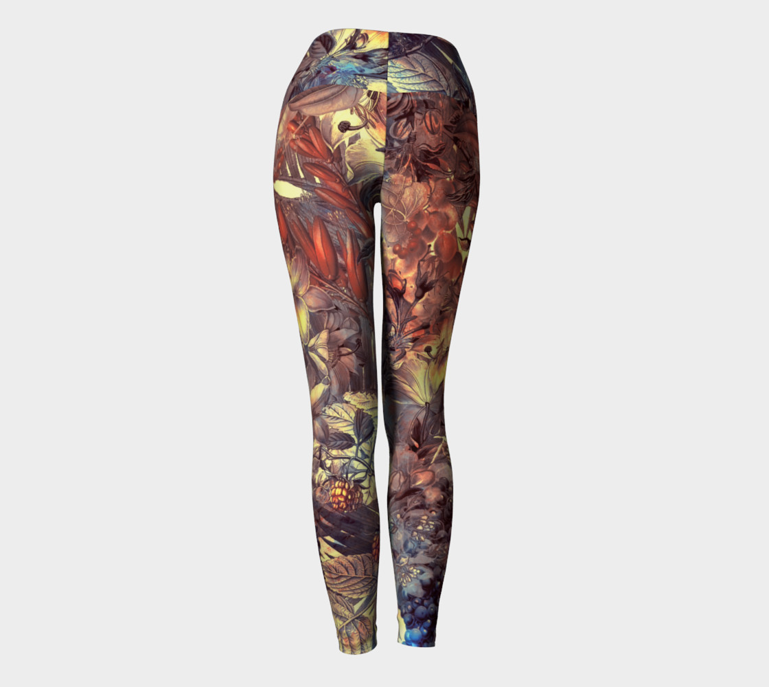 yoga leggings magic flowers preview #4