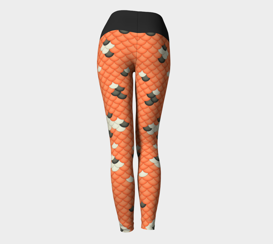 Koi Mermaid Yoga Leggings preview #4