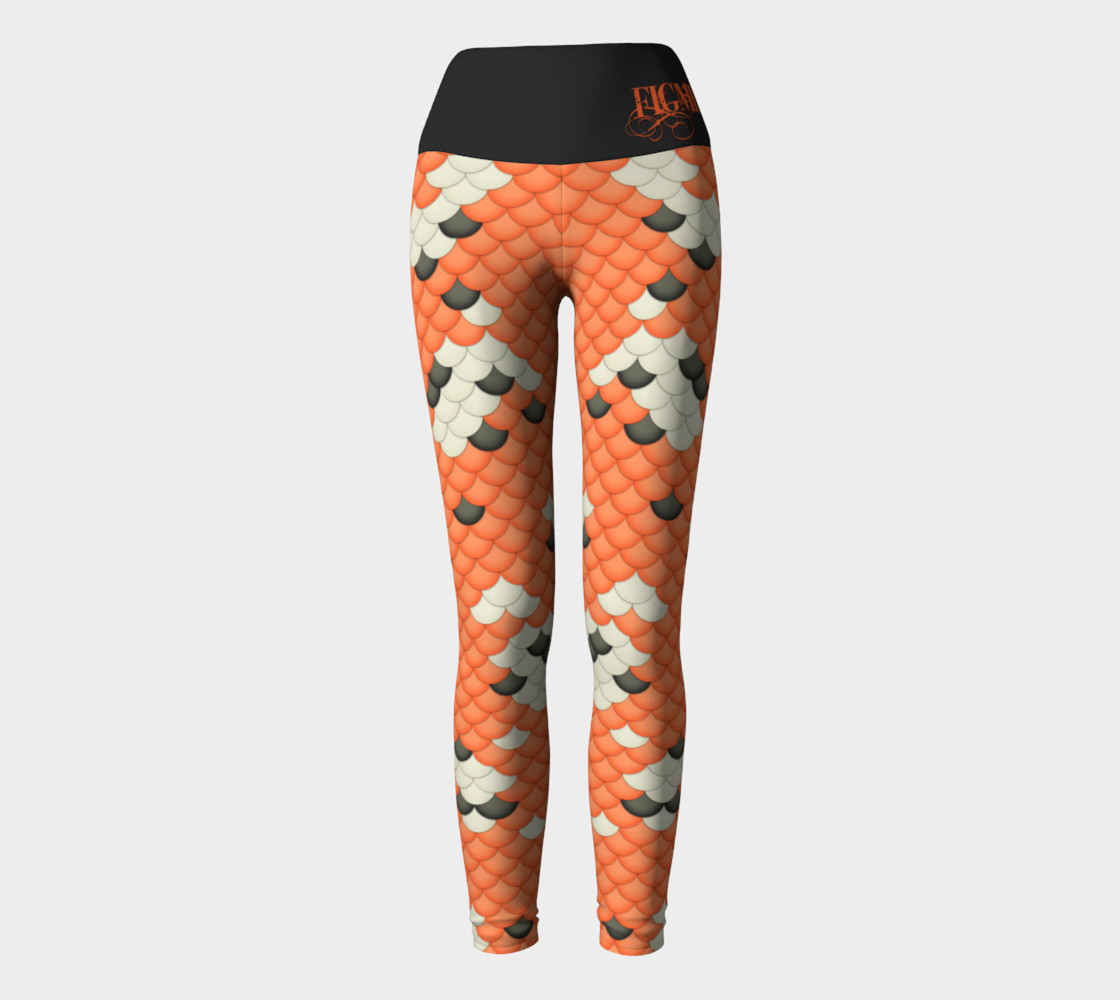 Koi Mermaid Yoga Leggings preview #2