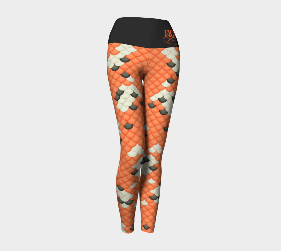 Koi Mermaid Yoga Leggings preview #1
