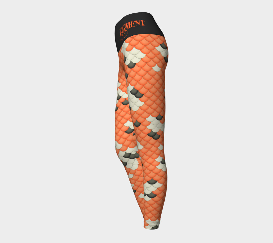 Koi Mermaid Yoga Leggings preview #3
