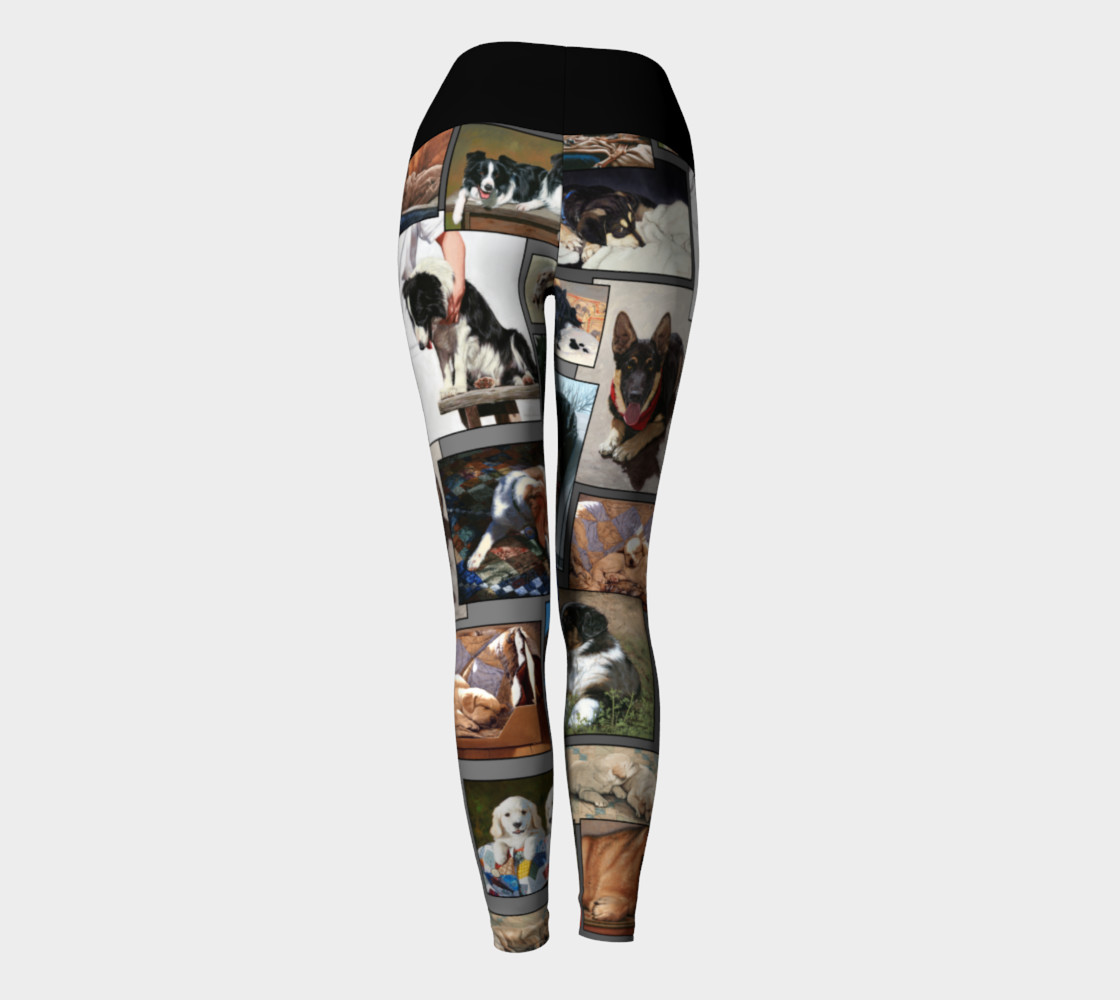 Dogs Yoga Leggings preview #4