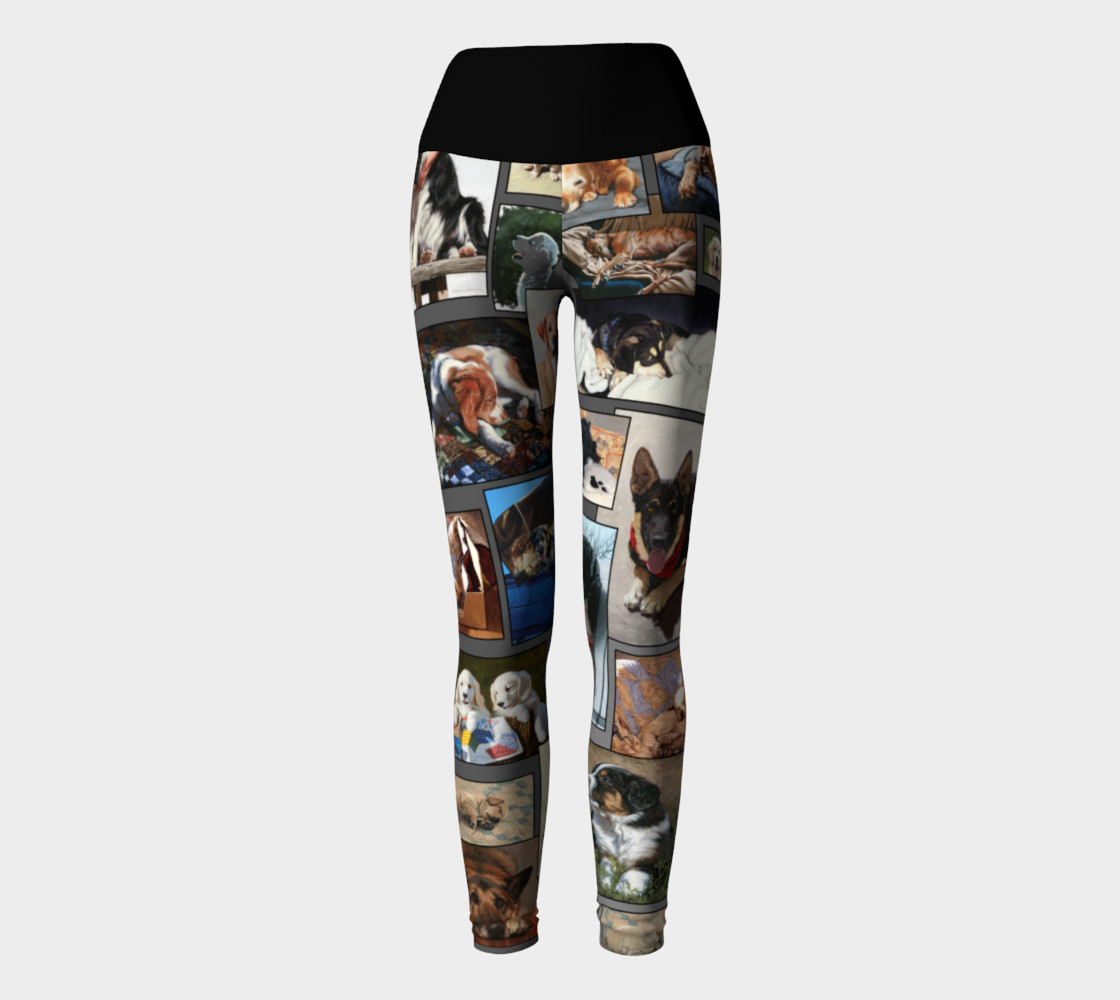 Dogs Yoga Leggings preview #2