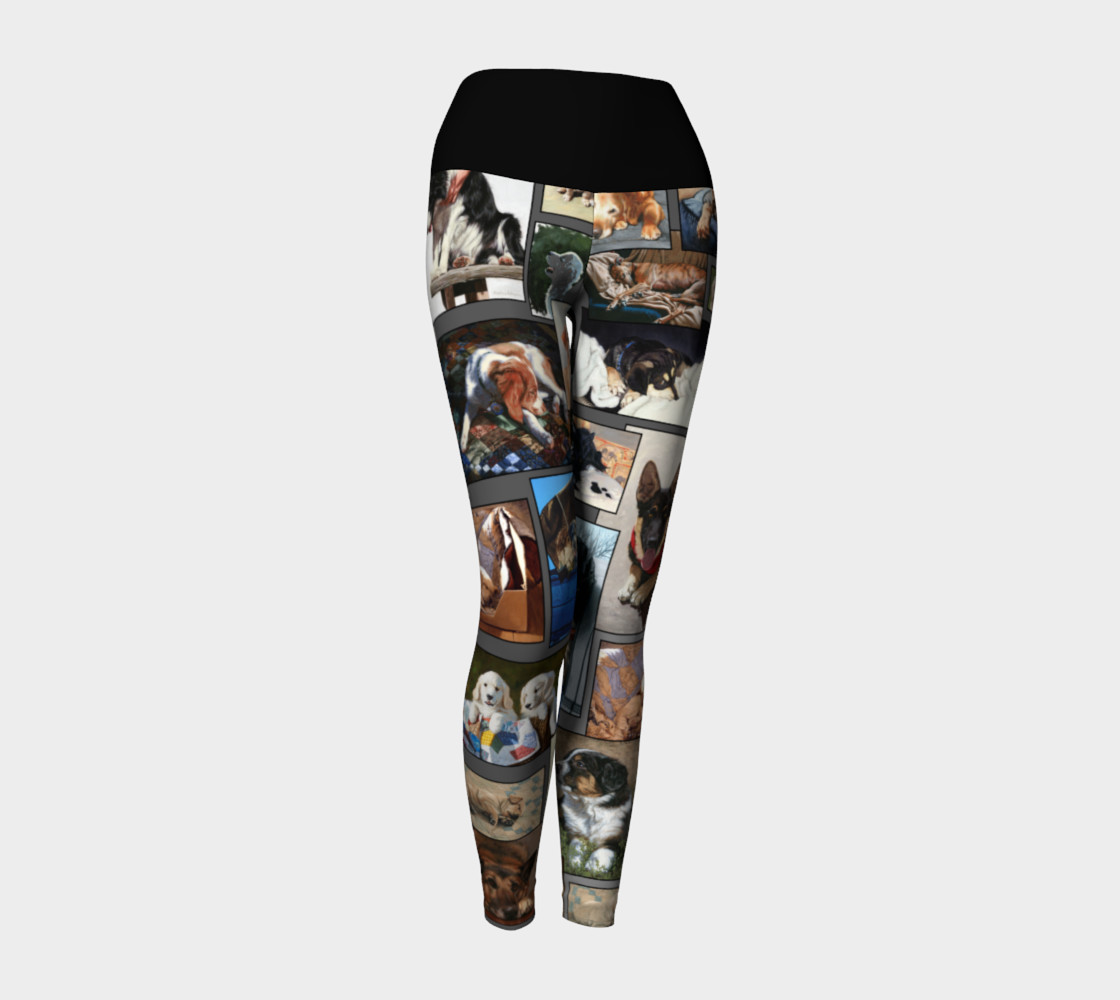 Dogs Yoga Leggings preview #1