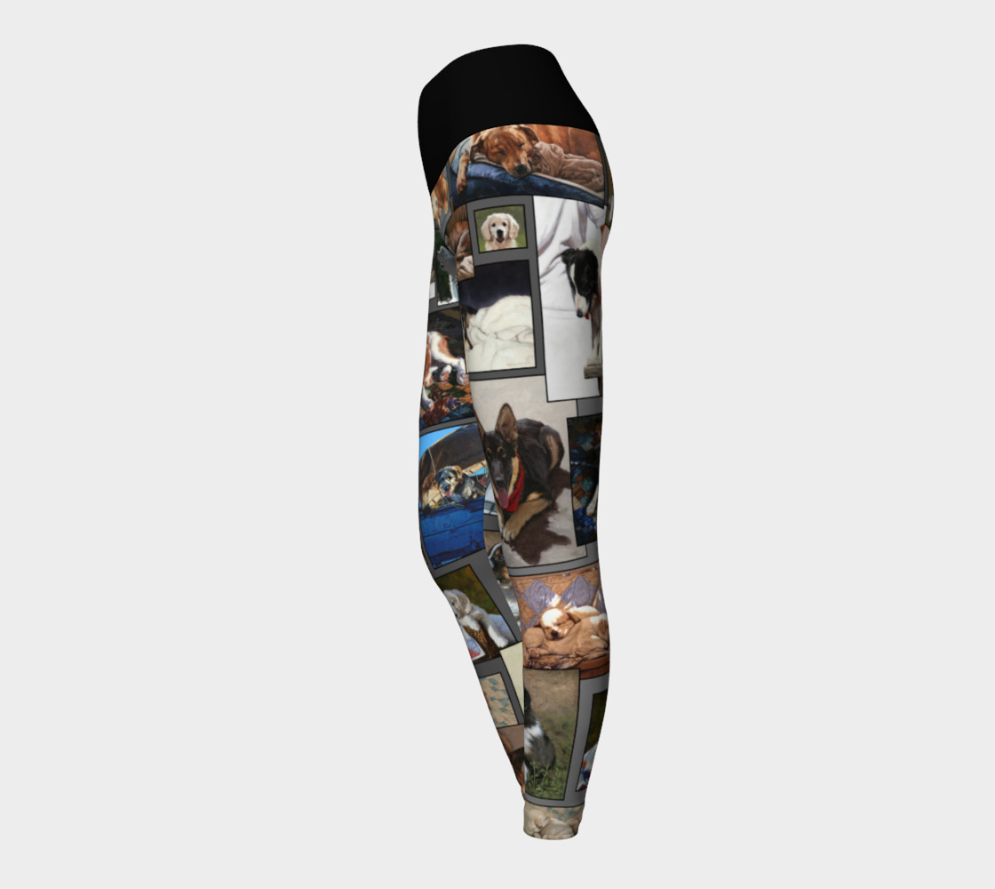 Dogs Yoga Leggings preview #3