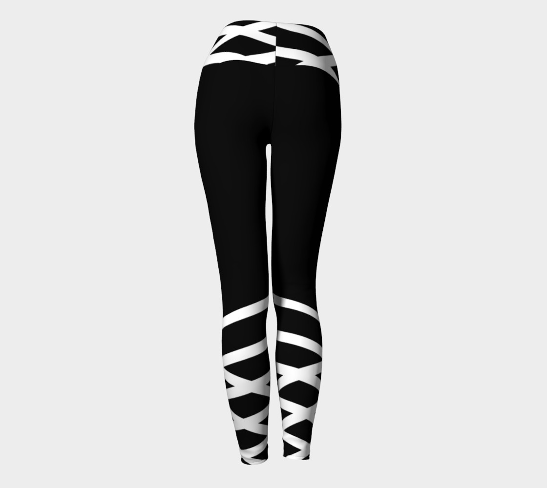 EverLuna Black_white Yoga Leggings preview #4