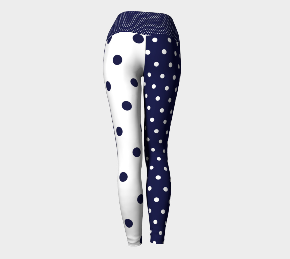 Navy dots preview #4