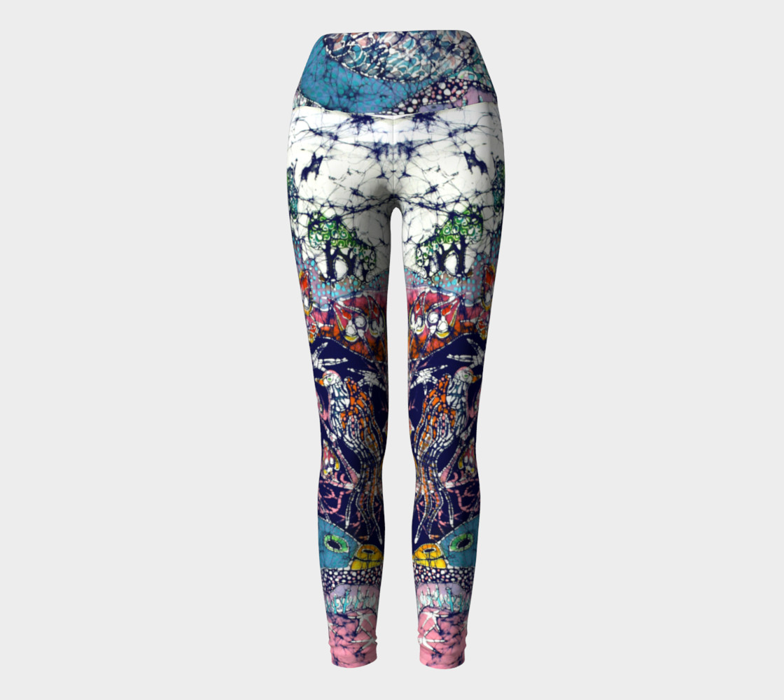 Magical Birds Yoga Leggings preview #2