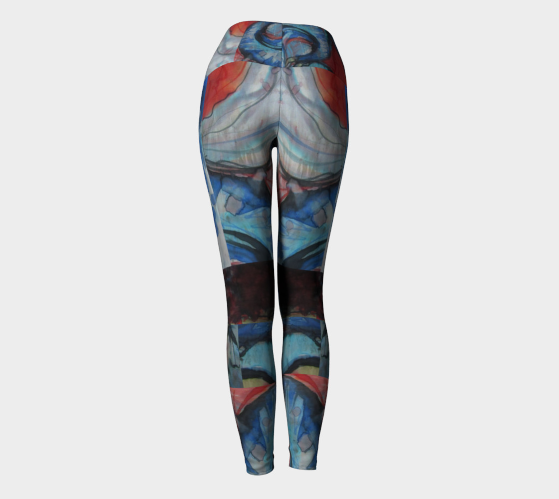 Flying Ocean Yoga Leggings preview #4
