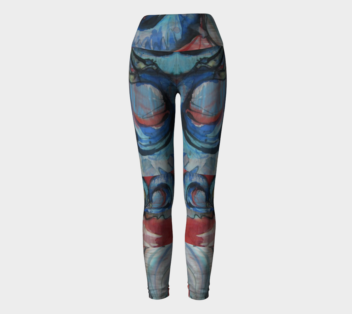 Flying Ocean Yoga Leggings preview #2