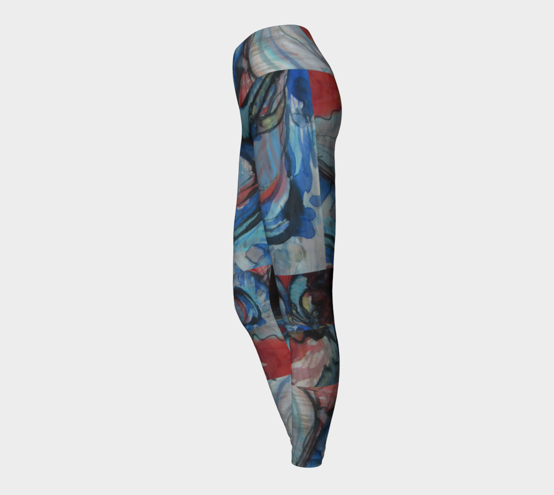 Flying Ocean Yoga Leggings preview #3